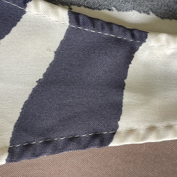 H&M Asymmetrical White and Blue Maxi Dress, Modern & Sophisticated Sz Small - Picture 10 of 15